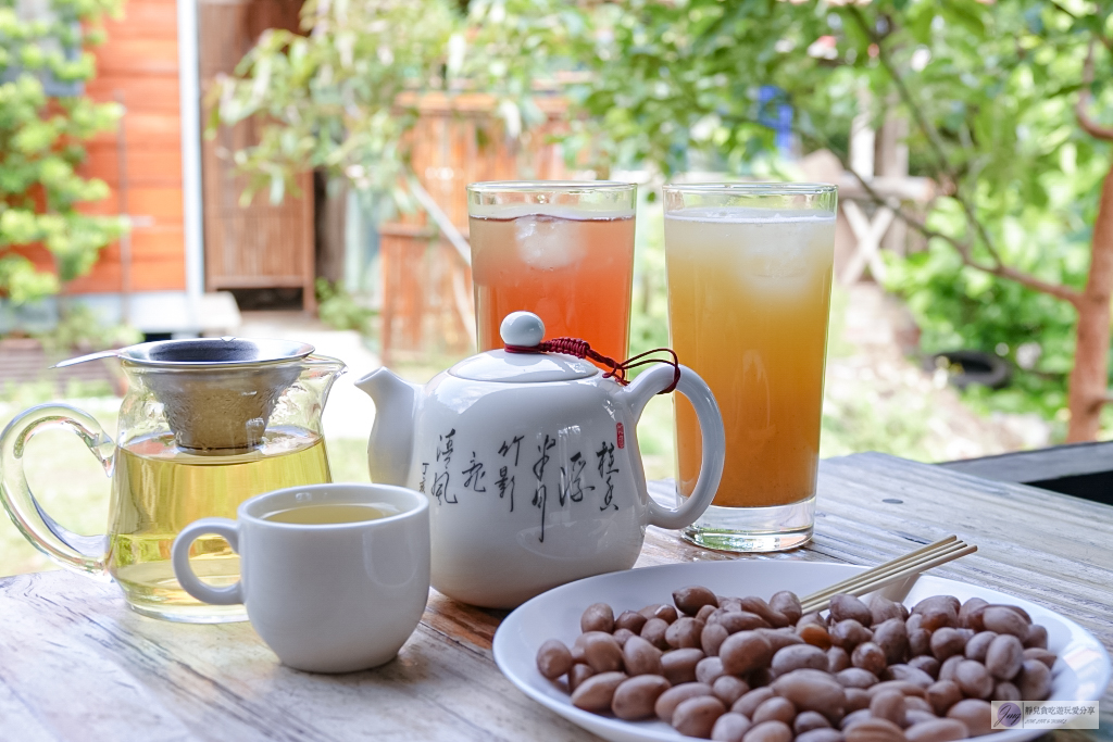 桃園龍潭美食-石坪茶屋-隱藏於石門水庫後的秘境！一甲子紅磚古厝老茶屋 @靜兒貪吃遊玩愛分享