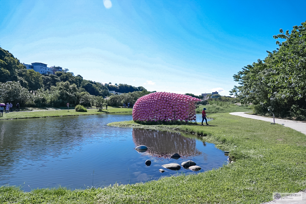 桃園大溪景點-月眉人工濕地生態公園-波光粼粼湖面上的夢幻落羽松，免費景點 @靜兒貪吃遊玩愛分享