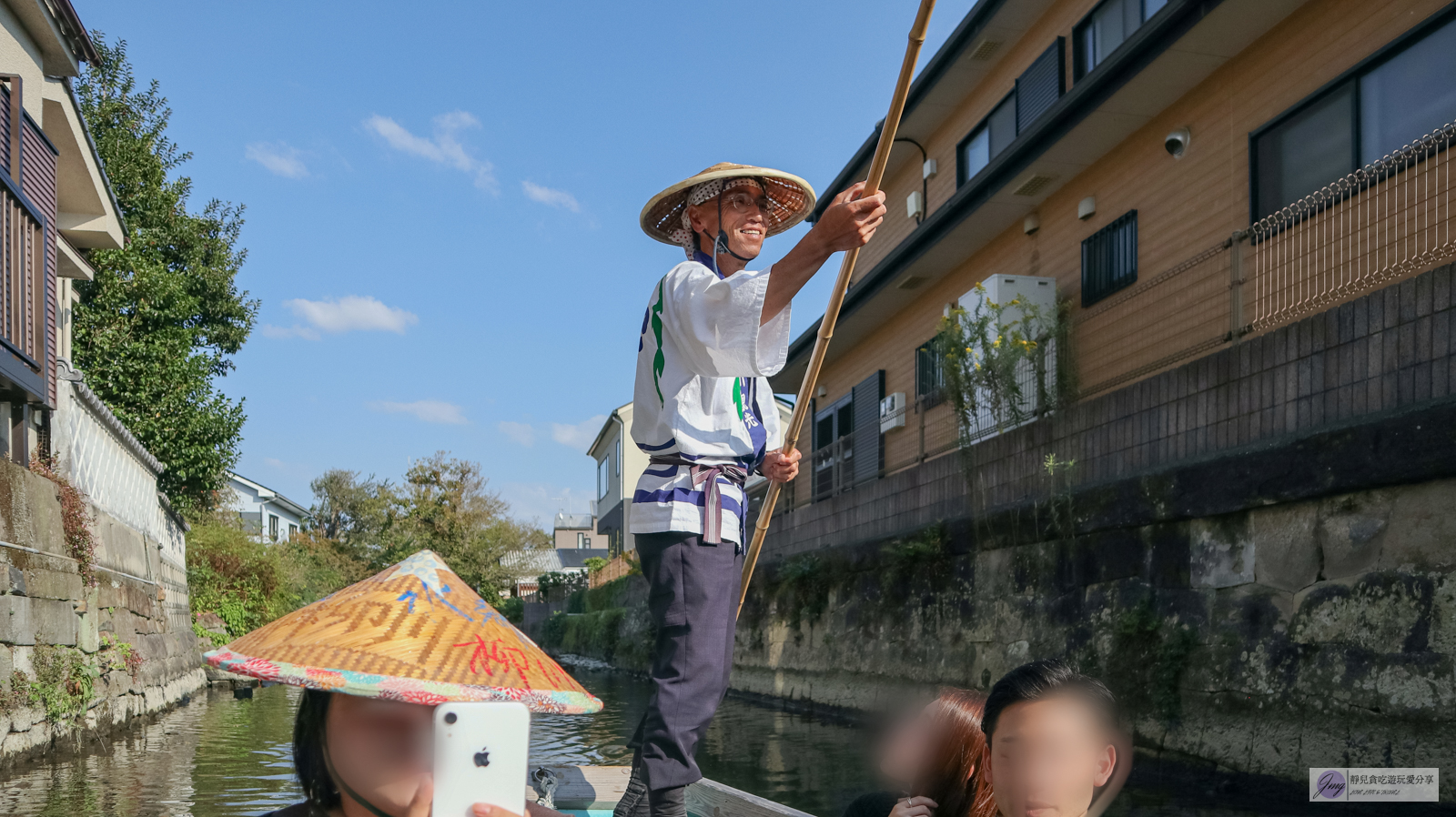 日本九州景點-柳川觀光遊船-飽覽歷史古鎮的美麗運河，乘船遊水鄉，水上威尼斯美名/福岡景點 @靜兒貪吃遊玩愛分享