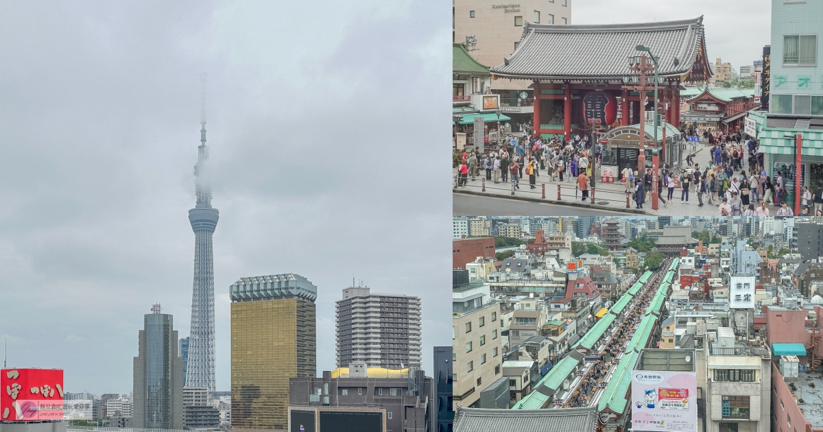 日本東京景點-淺草文化觀光中心-免費展望台景點，知名建築大師隈研吾設計，晴空塔、淺草寺街景一覽無遺 @靜兒貪吃遊玩愛分享