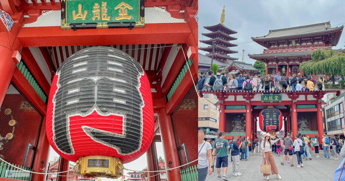 日本東京景點-淺草寺 雷門-東京最古老的寺院！擁有千年歷史的東京必訪景點、美食，水上巴士飽覽整個城鎮風景 @靜兒貪吃遊玩愛分享