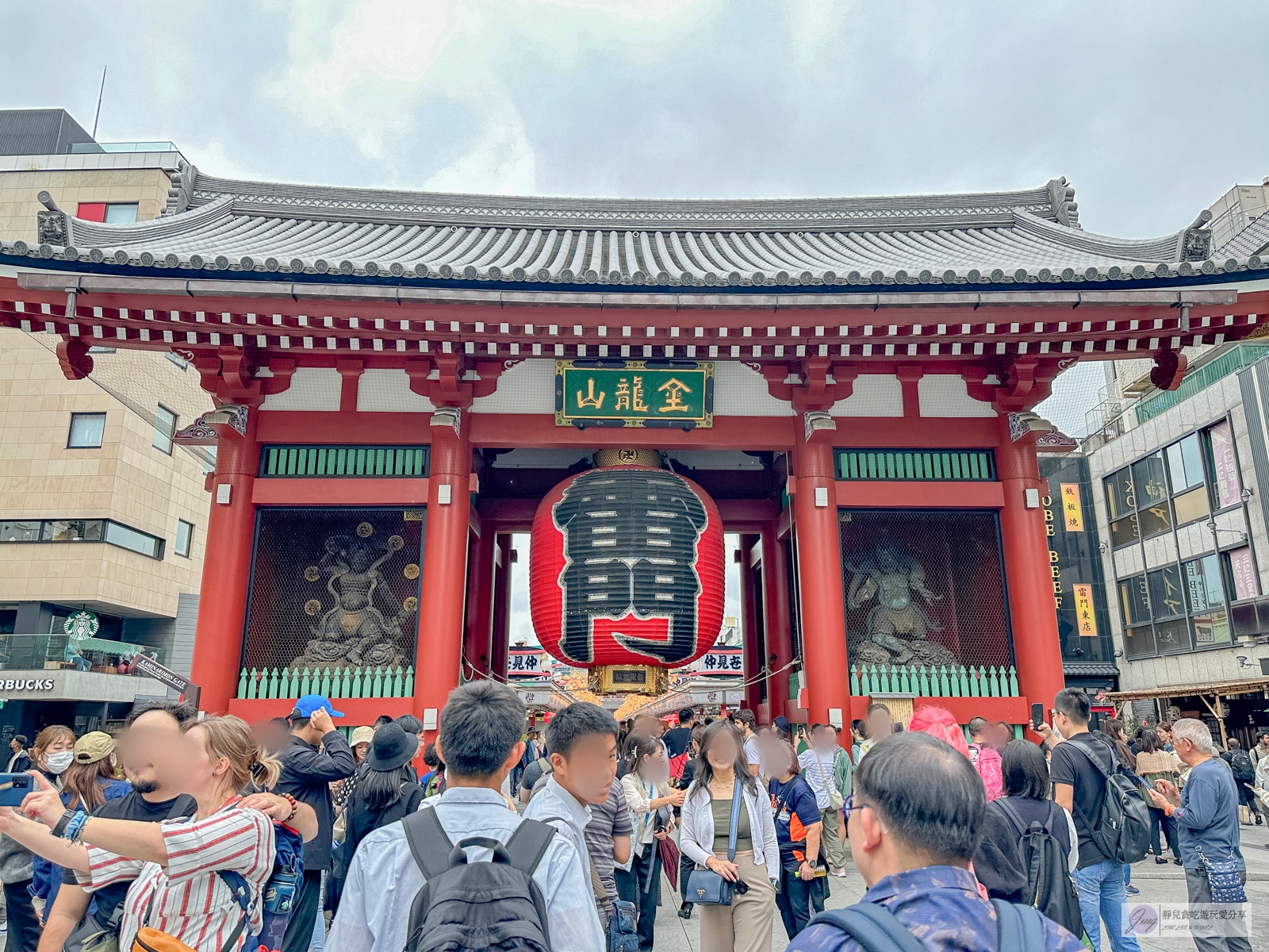 日本東京景點-淺草寺 雷門-東京最古老的寺院！擁有千年歷史的東京必訪景點、美食，水上巴士飽覽整個城鎮風景 @靜兒貪吃遊玩愛分享