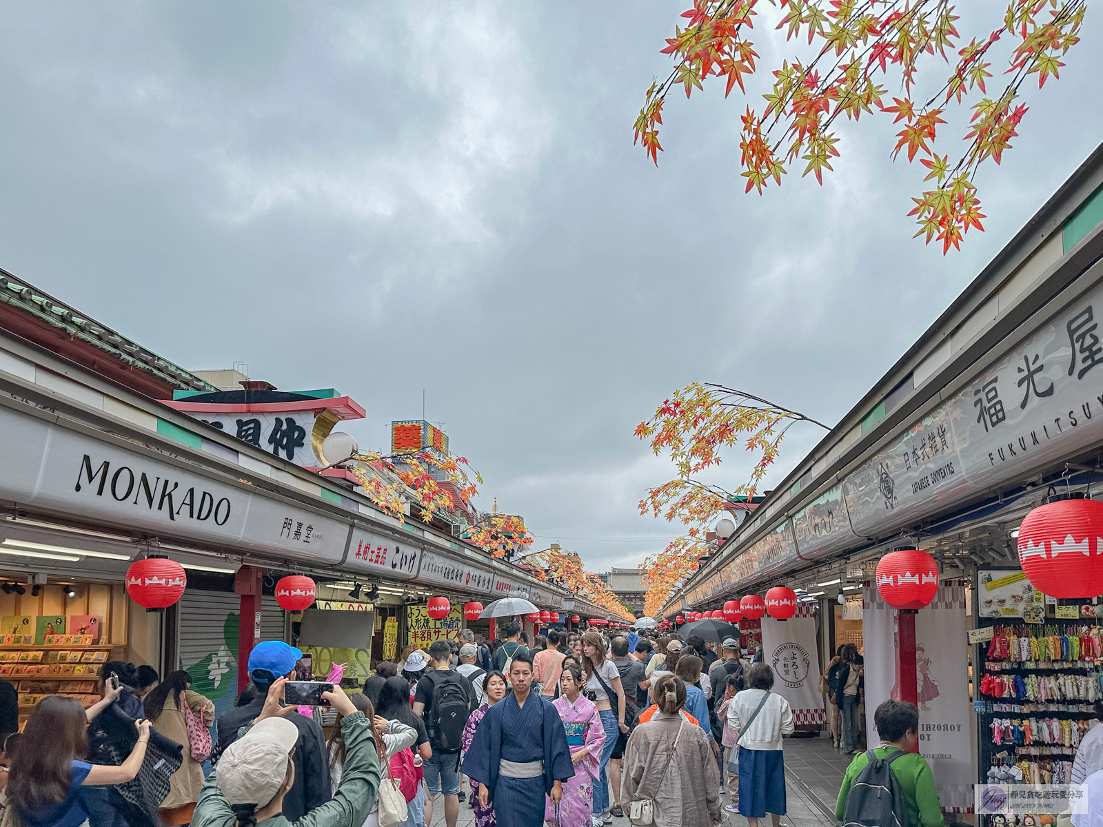 日本東京景點-淺草寺 雷門-東京最古老的寺院！擁有千年歷史的東京必訪景點、美食，水上巴士飽覽整個城鎮風景 @靜兒貪吃遊玩愛分享