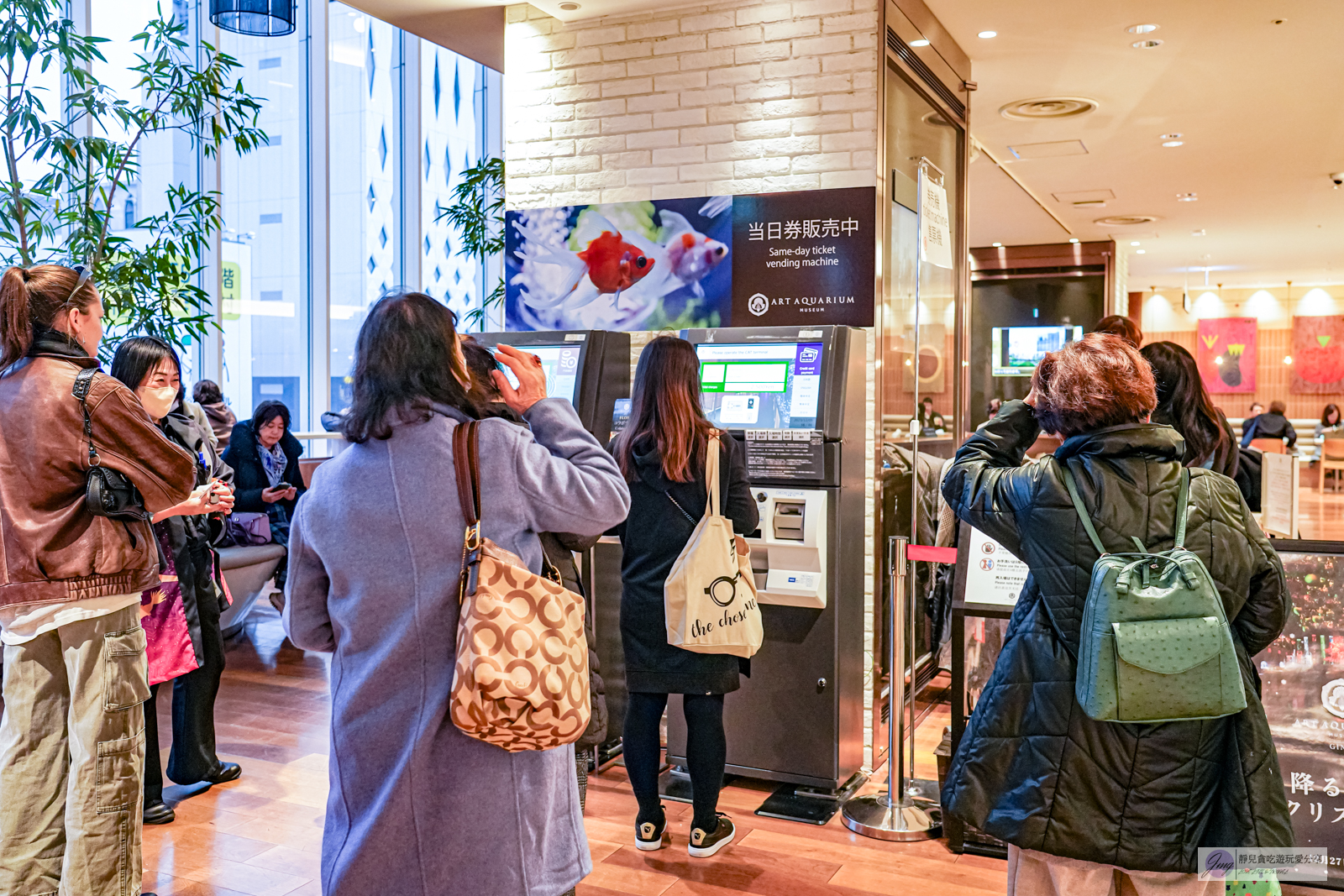 日本東京旅遊-銀座藝術水族館-活藝術品！多達70種水中舞者金魚，結合高科技聲光效果與裝置藝術設計，療癒又夢幻/銀座三越百貨內 @靜兒貪吃遊玩愛分享