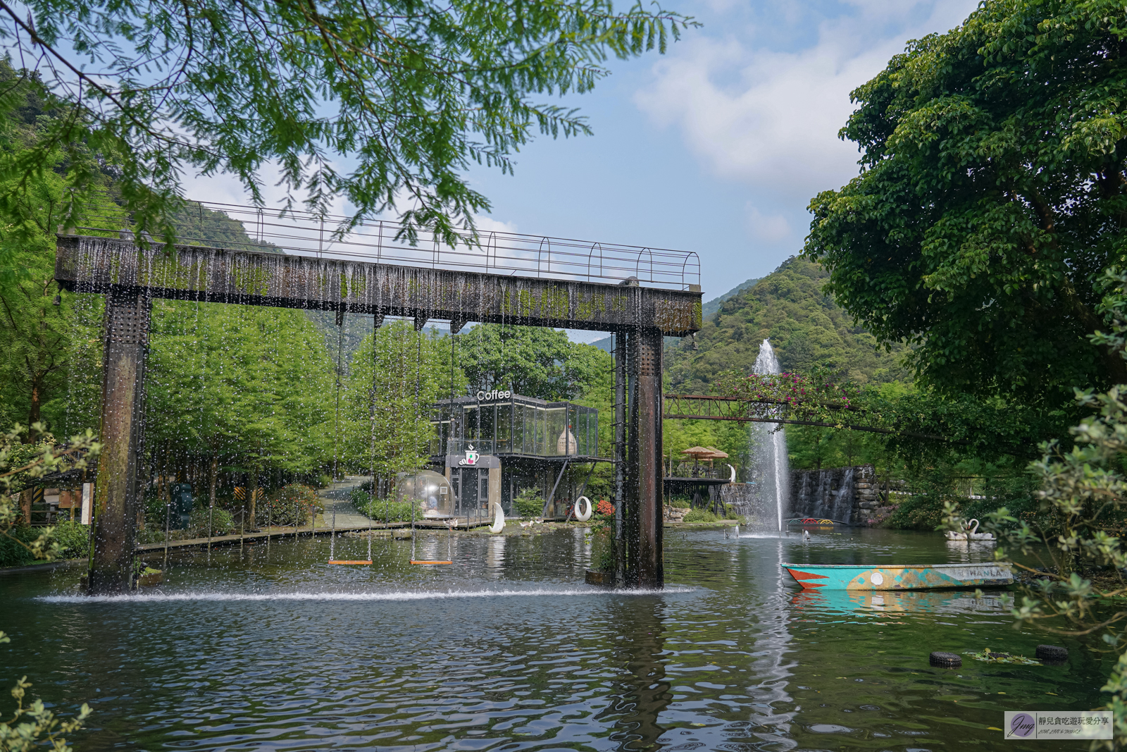 宜蘭一日遊景點-鳳梨屋水上莊園-隱藏在山林深處！假日戲水羊咩咩互動一日遊門票只要200元，還可抵消費100元，親子一日遊景點推薦 @靜兒貪吃遊玩愛分享