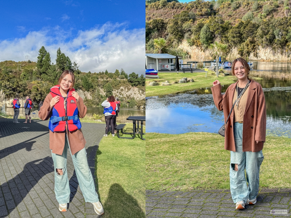 紐西蘭旅遊-胡卡瀑布噴射快艇-近距離欣賞胡卡瀑布，刺激驚險30分鐘飆速旋轉體驗 @靜兒貪吃遊玩愛分享