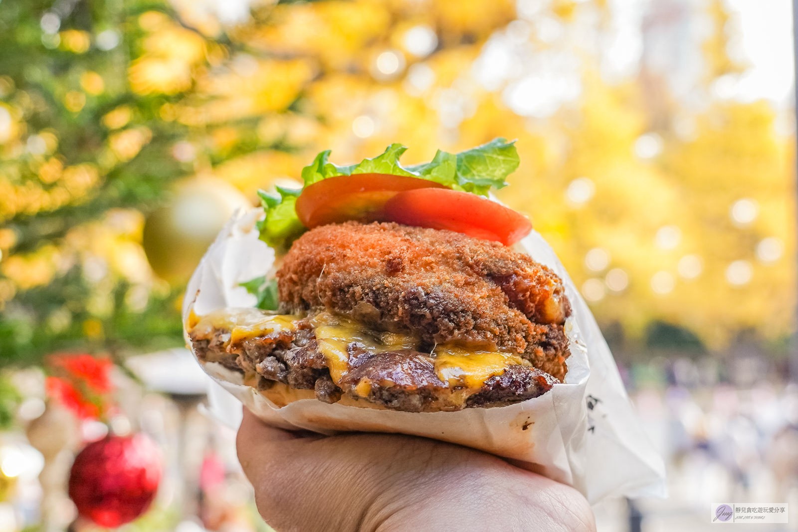 Shake Shack-金黃世界銀杏林裡吃漢堡！來自紐約的人氣排隊漢堡，亞洲第一分店/明治神宮外苑店 @靜兒貪吃遊玩愛分享