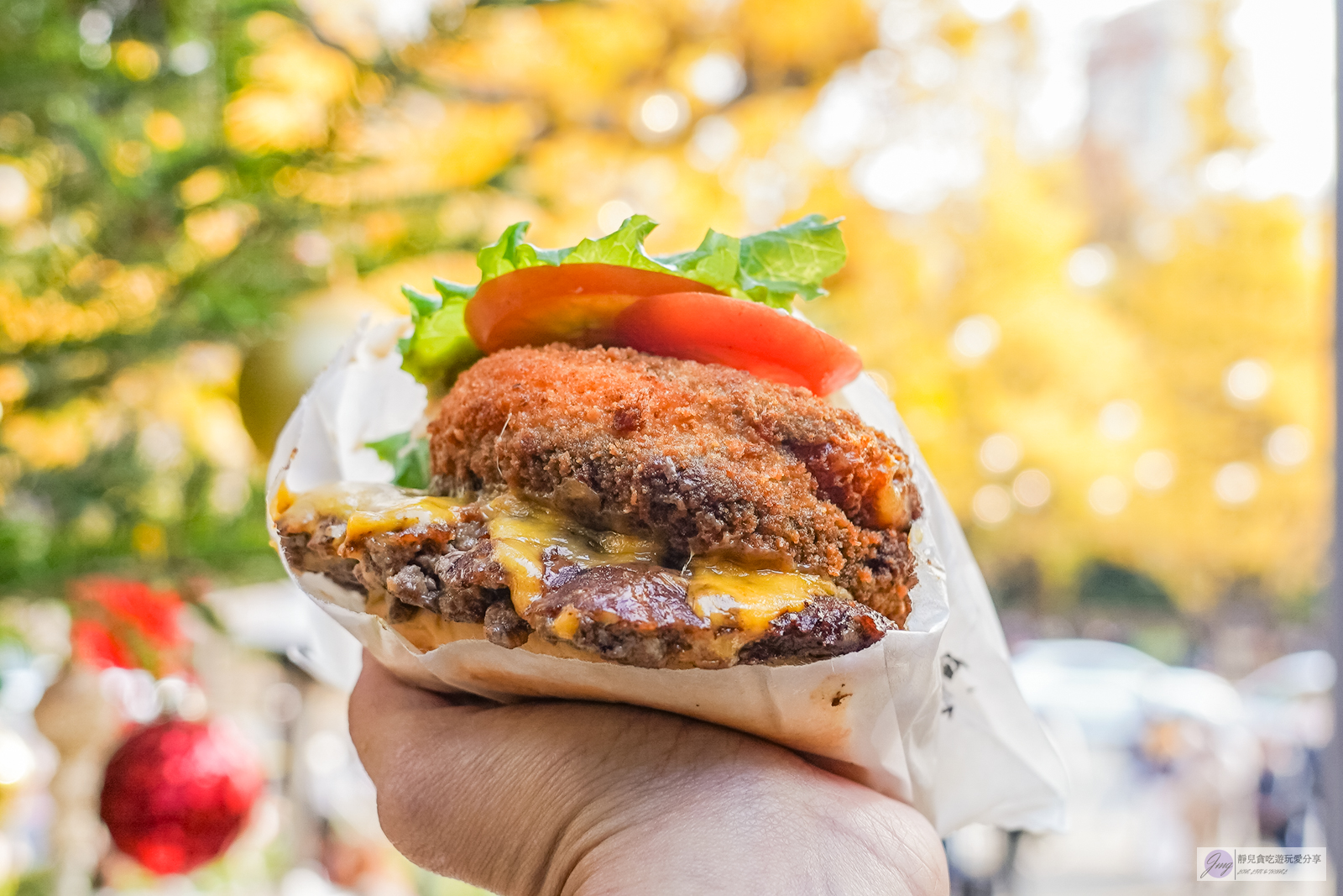 Shake Shack-金黃世界銀杏林裡吃漢堡！來自紐約的人氣排隊漢堡，亞洲第一分店/明治神宮外苑店 @靜兒貪吃遊玩愛分享