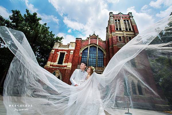 ♡Wedding♡婚紗照拍攝景點分享❤濟南教會、竹子湖黑森林、滬尾砲台公園、淡水新市鎮、沙崙海灘 @靜兒貪吃遊玩愛分享