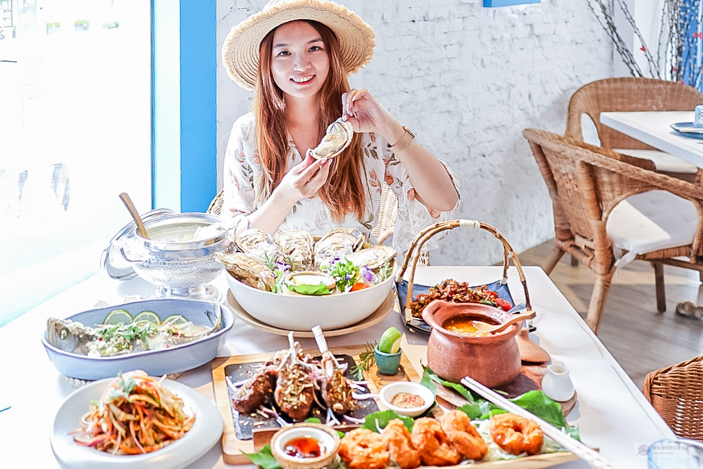 桃園美食-蘭塔泰食-一秒踏入希臘藍白地中海風格泰式餐廳 @靜兒貪吃遊玩愛分享